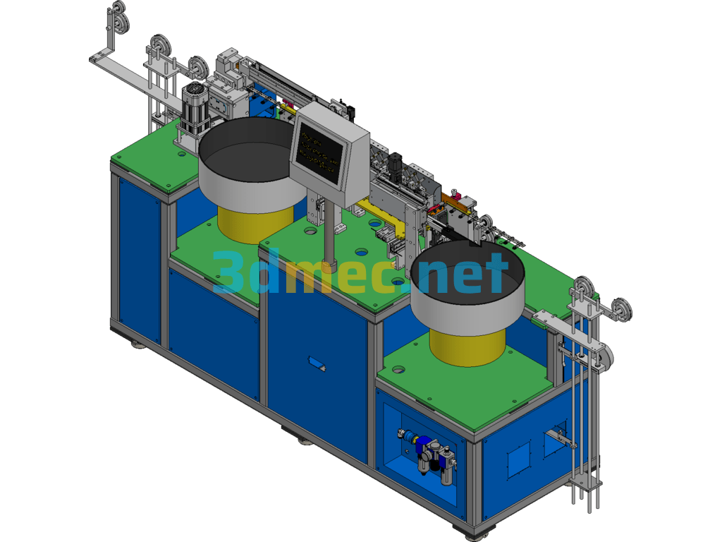Product And Lead Assembly Inspection Machine Equipment Exported 3D Model Free Download