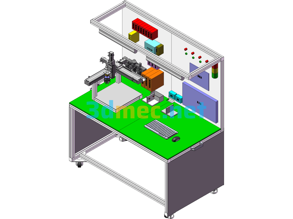 Servo Module Test Bench SolidWorks 3D Model Free Download