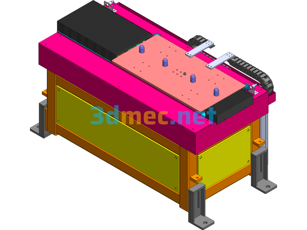 Servo Moving Table SolidWorks 3D Model Free Download