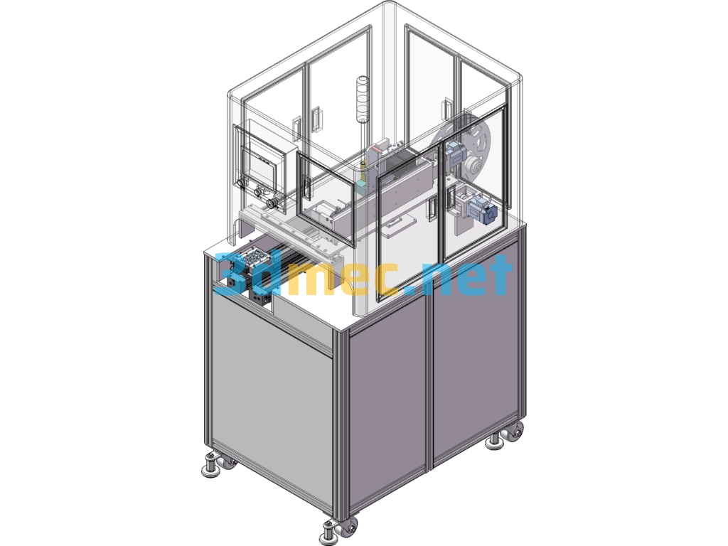 Polarizer Laminating Machine SolidWorks 3D Model Free Download