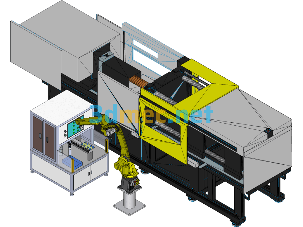 Charger Automatic Loading PIN Inspection All-In-One Machine SolidWorks 3D Model Free Download