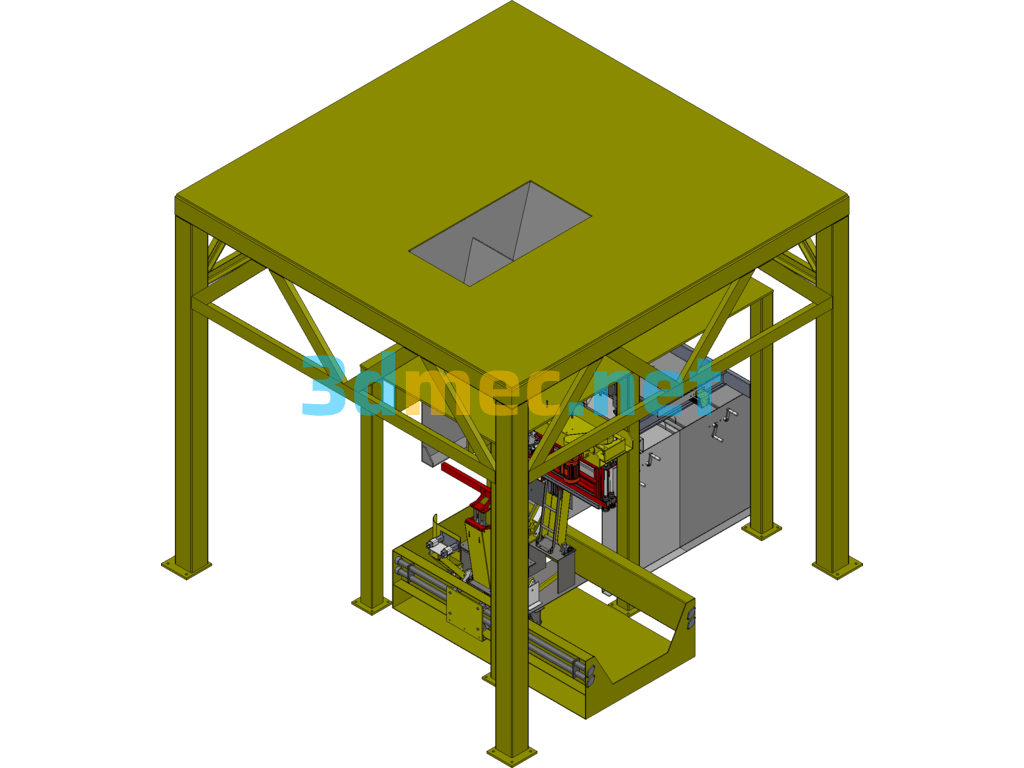 Automatic Packing Scale Bag Making Machine Packing Machine SolidWorks 3D Model Free Download