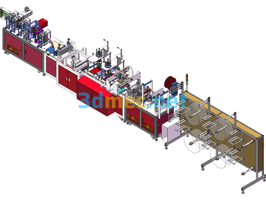 Automatic Mouthpiece Machine N95 Latest Version Drawing Complete Set (20200418 Collated Version) SolidWorks 3D Model Free Download