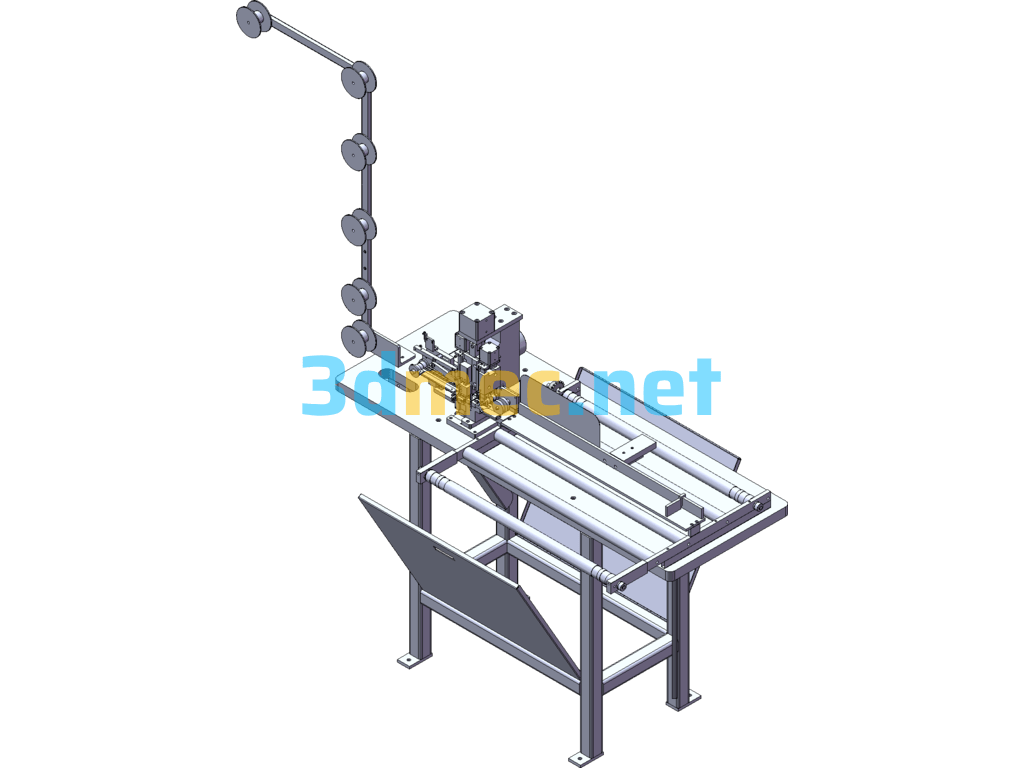 Automatic Nylon Zipper Ultrasonic Cutting Machine(With 3D+Engineering Drawing+BOM) SolidWorks 3D Model Free Download