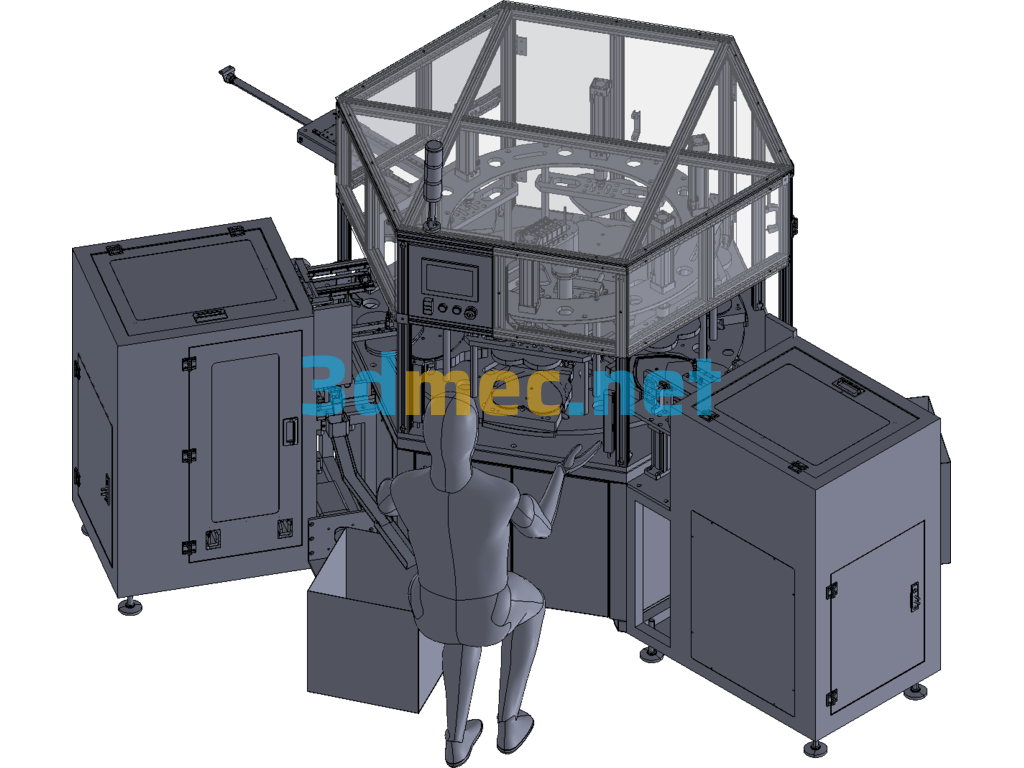 Automatic Heart-Shaped Carton Molding Machine Exported 3D Model Free Download