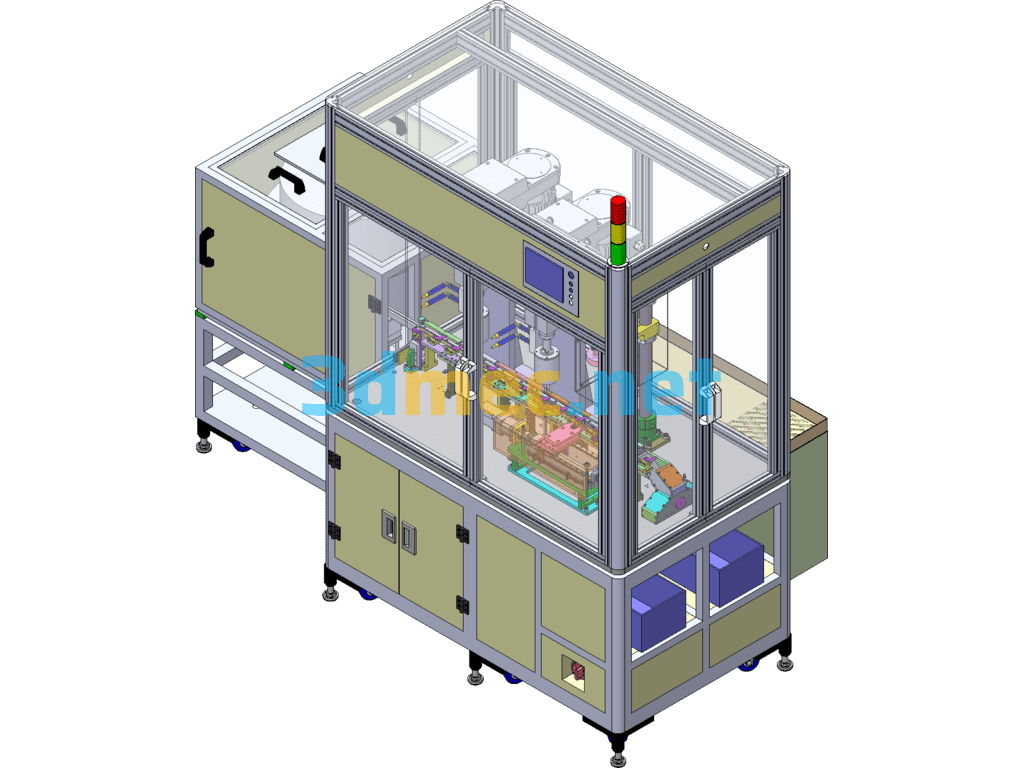 Fully Automatic Punching And Tapping Equipment (Produced Equipment) SolidWorks 3D Model Free Download