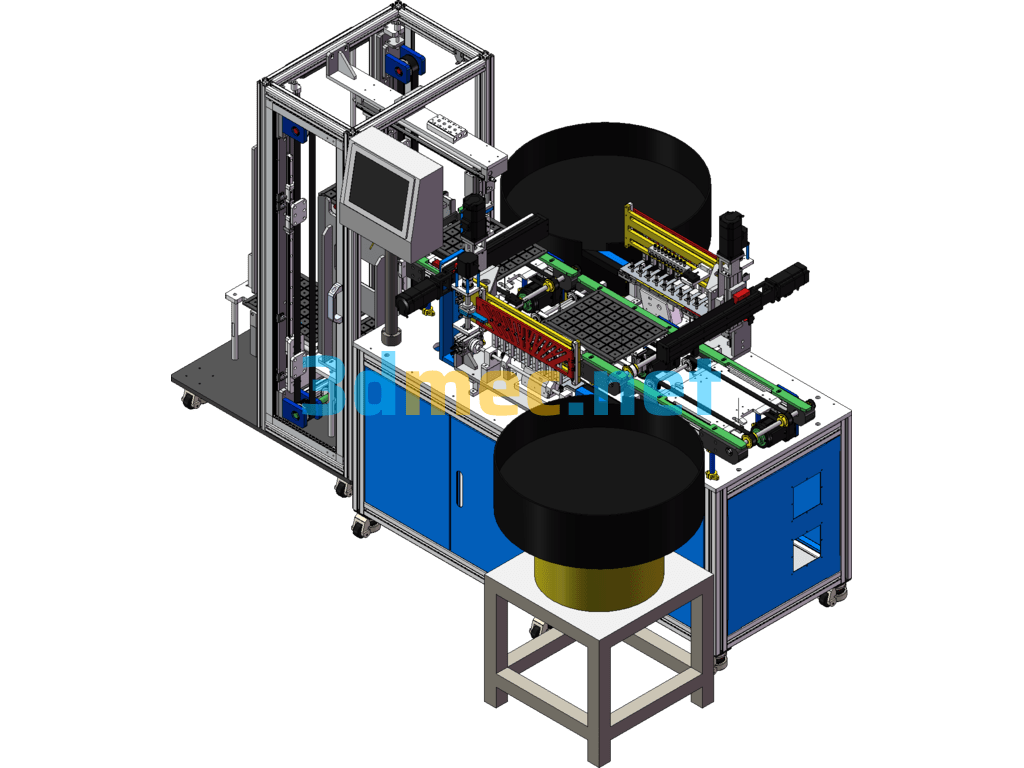Fully Automatic Arrangement And Assembly Shifting Machine SolidWorks 3D Model Free Download