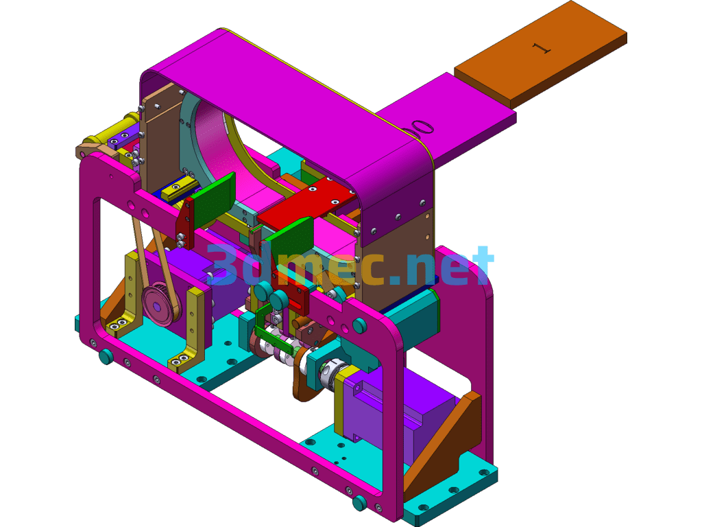 Fully Automatic Bundling Machine/Tie-Down Machine SolidWorks 3D Model Free Download
