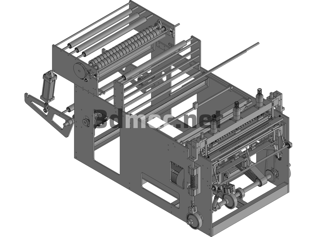 Automatic Heat Seal Cold Cut Bag Making Machine Exported 3D Model Free Download