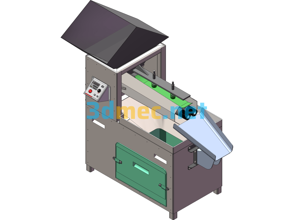 Automatic Jujube Pit Removal Machine (First Prize, Already Made In Kind) 3D Model + PPT + Video SolidWorks 3D Model Free Download