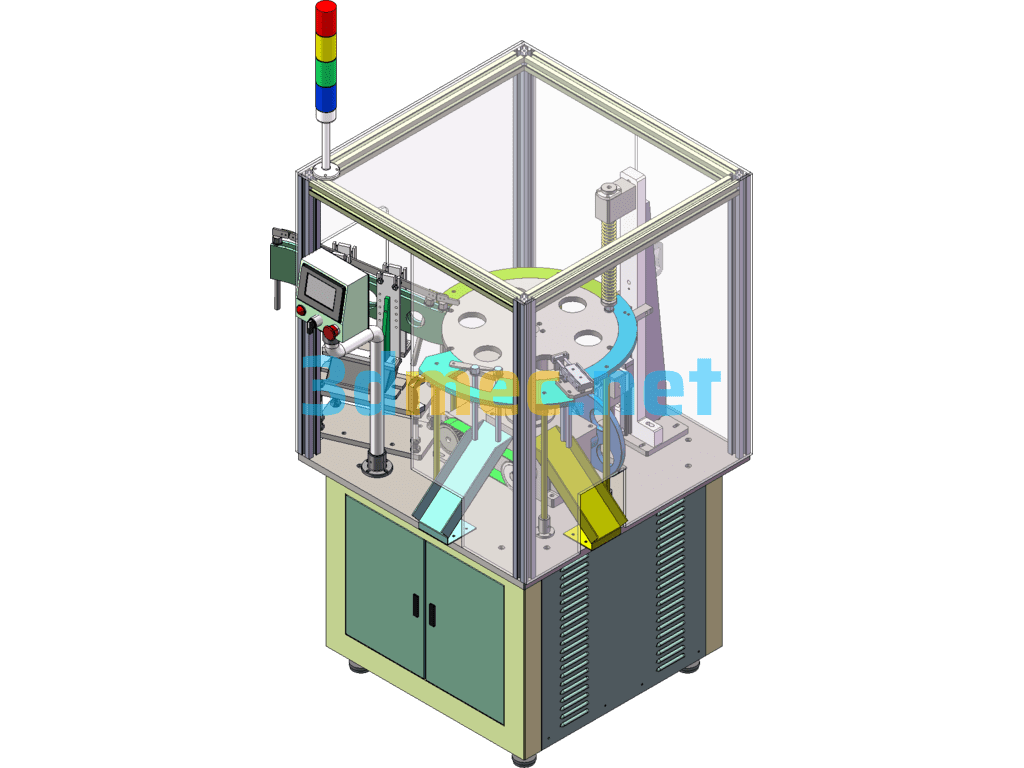 Automatic Bolt Inspection Machine SolidWorks 3D Model Free Download