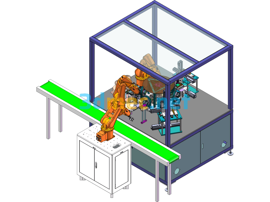 Fully Automatic Locking Screw Equipment SolidWorks 3D Model Free Download