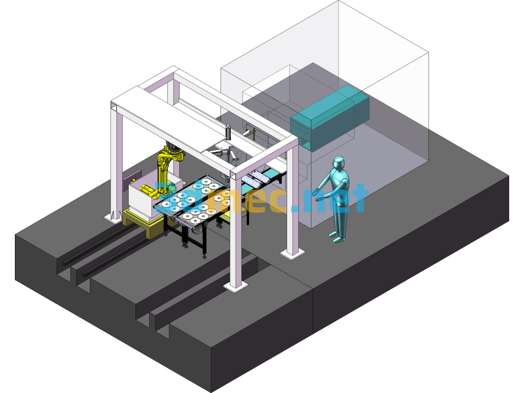 Punch Down Machine Mechanical Drawings + Equipment Overall Flow Description SolidWorks 3D Model Free Download
