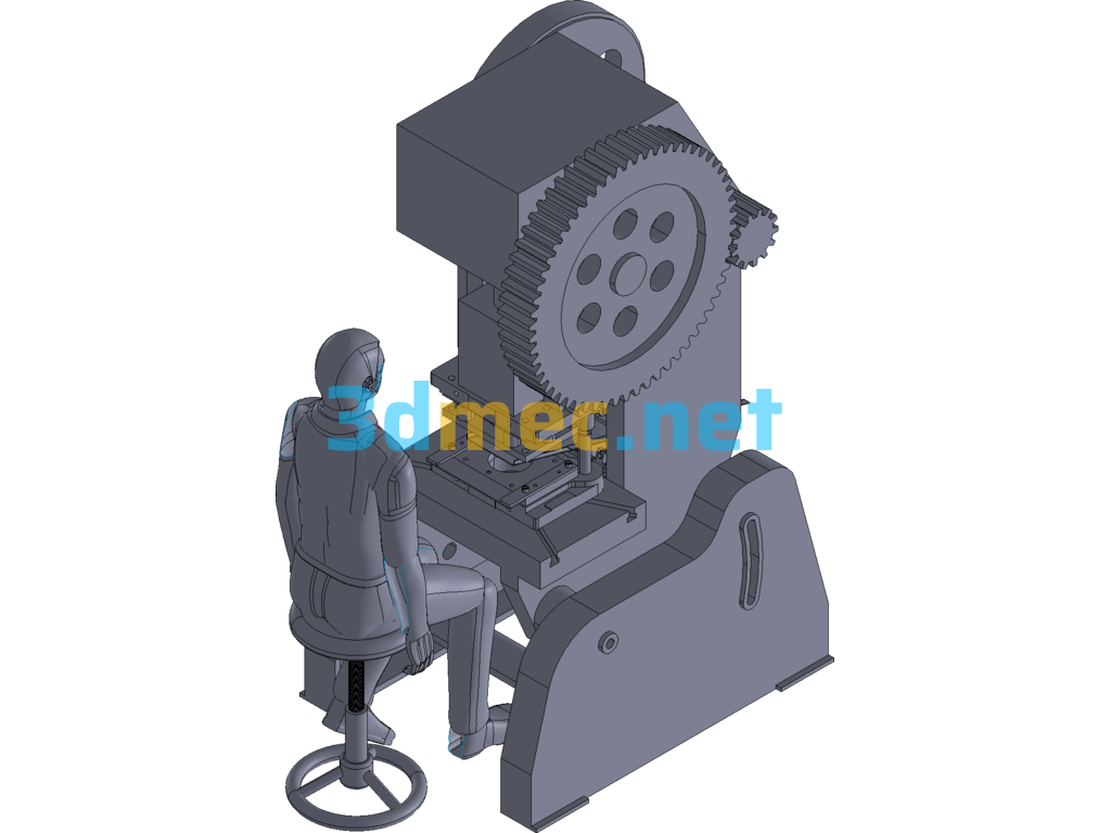 Punching Press Splicer (Rear Type) Exported 3D Model Free Download