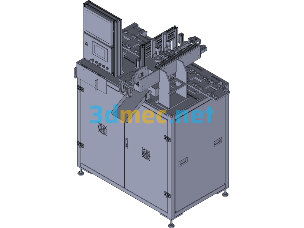 Medical Cosmetics Automatic Capping Machine Exported 3D Model Free Download