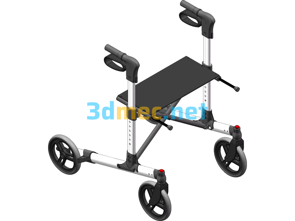 Medical Pulley Walker 3D Model SolidWorks 3D Model Free Download