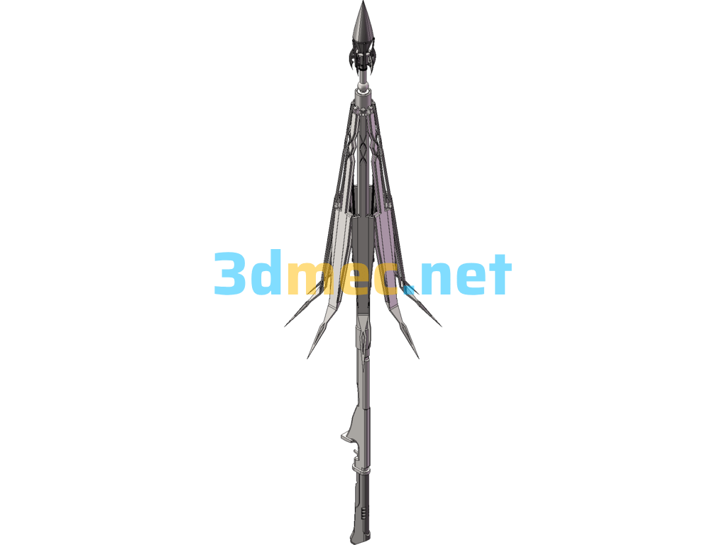 Umbrella Of A Thousand Planes SolidWorks 3D Model Free Download