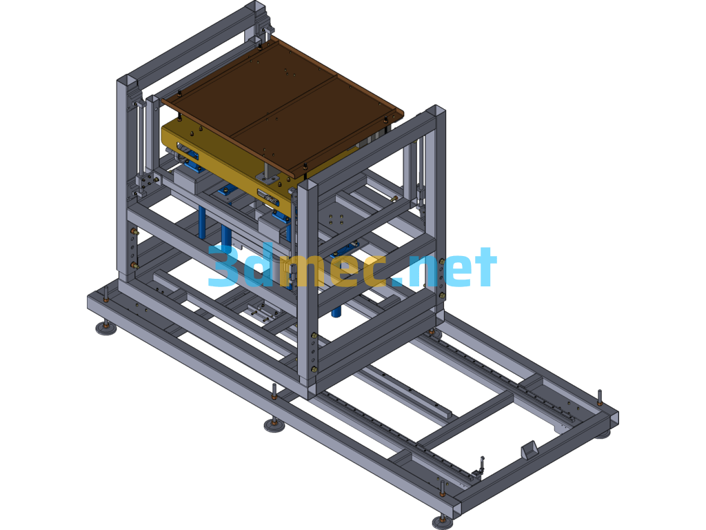 Lifting, Angling And Panning Mechanism Exported 3D Model Free Download