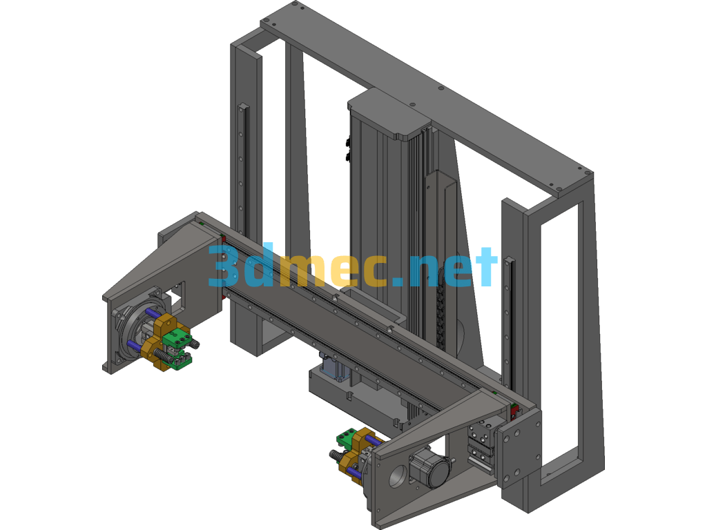 Lifting And Tilting Mechanism SolidWorks 3D Model Free Download