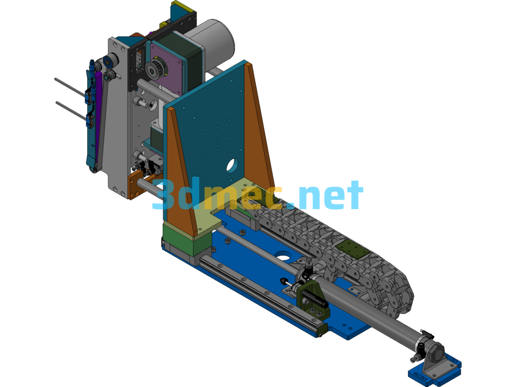 Elevated Conveyor Module Miniature Belt Conveyor Exported 3D Model Free Download