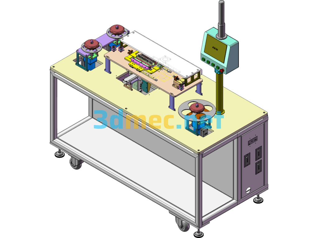 Semi-Automatic Film Wrapping Machine (Produced And Stabilized Equipment) SolidWorks 3D Model Free Download