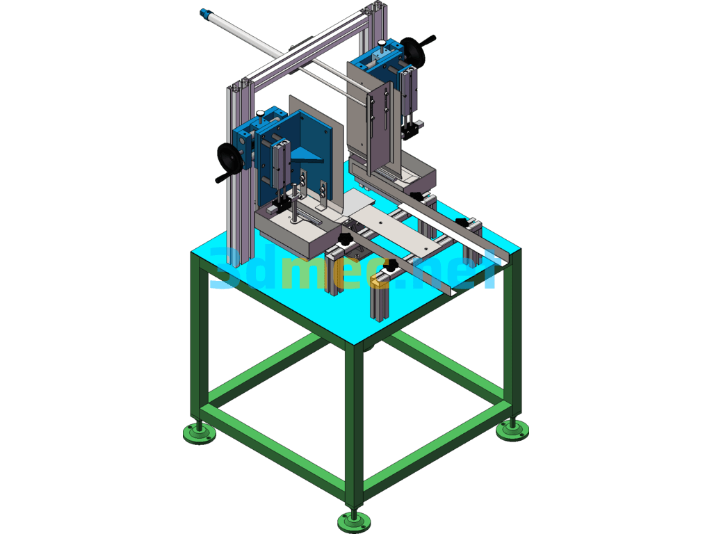 Semi-Automatic Hot Melt Adhesive Bonding Machine SolidWorks 3D Model Free Download