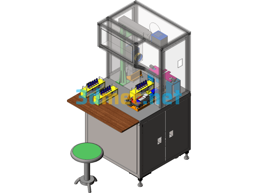 Cato Automatic Marking Machine SolidWorks 3D Model Free Download