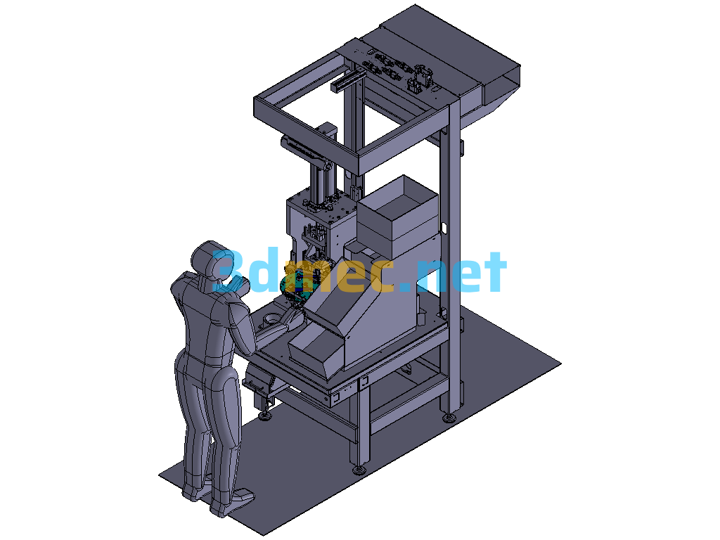 Truck Steering Column Handle Press Fitting Machine Exported 3D Model Free Download