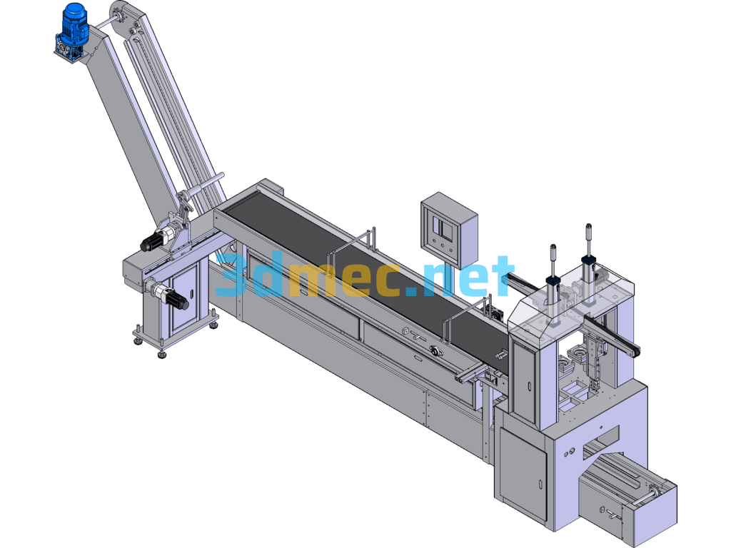 Die-Casting Hardware Automatic Ultrasonic Breaking Machine (Actual Production) SolidWorks 3D Model Free Download