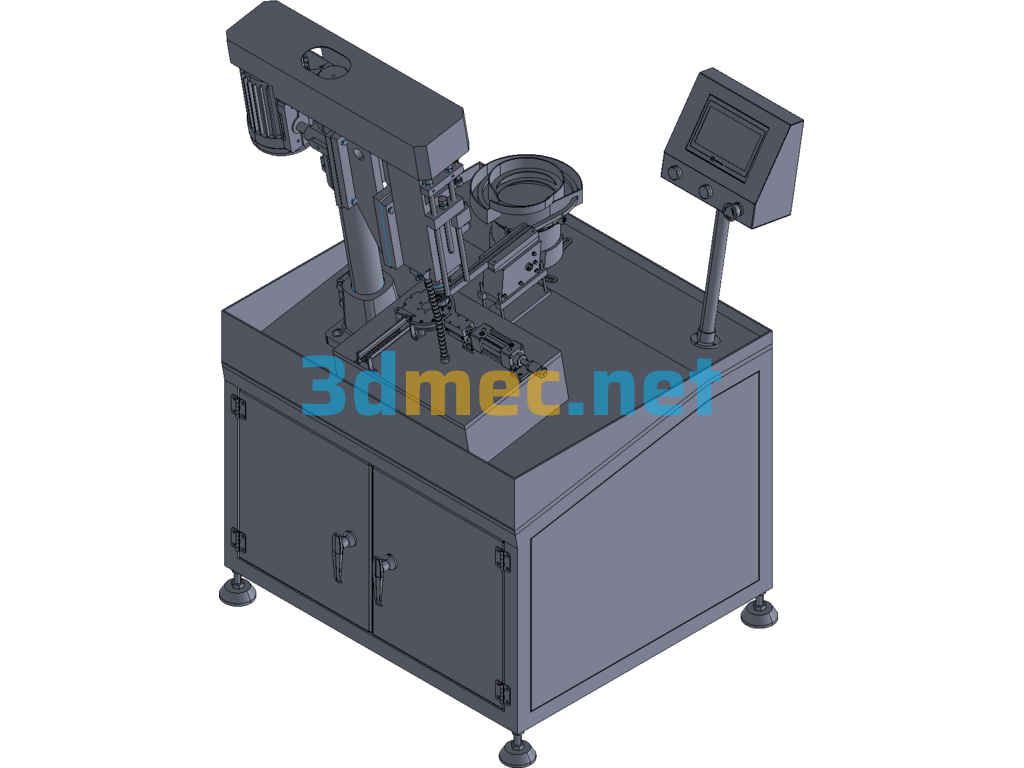 Die Casting Automatic Tapping Machine Exported 3D Model Free Download