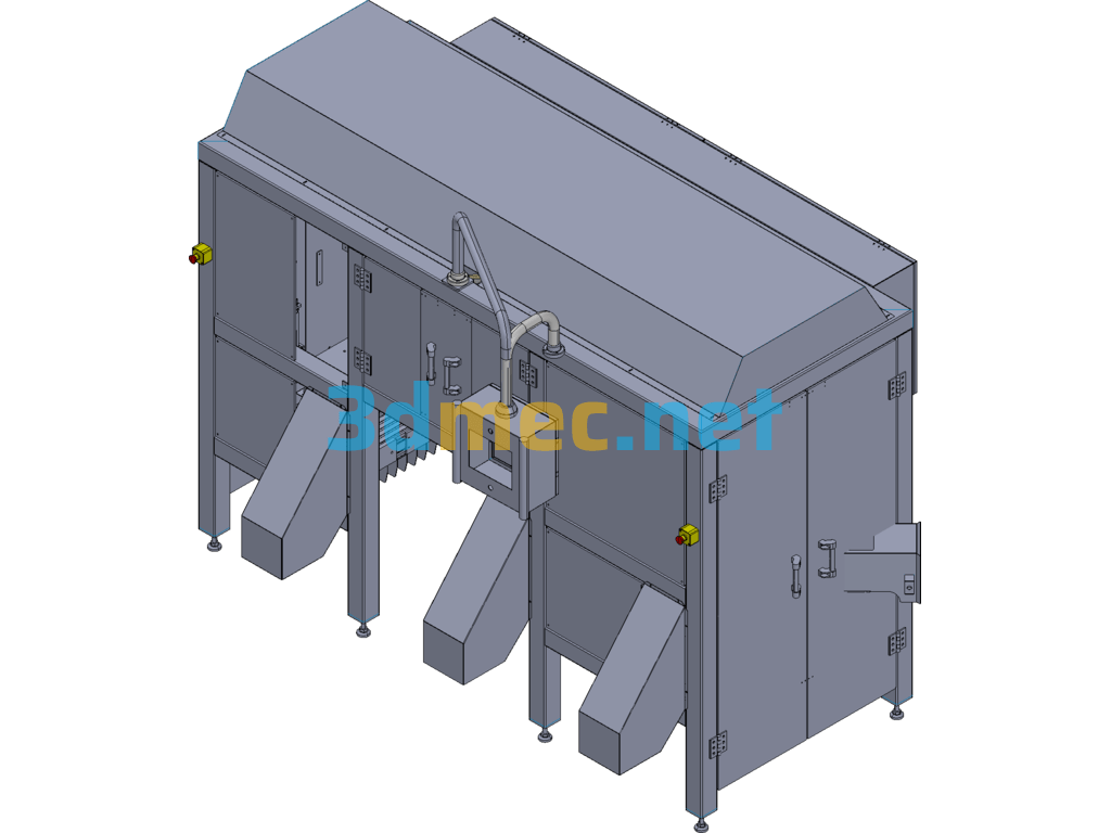 Double Turret Rotary Lifting Non-Standard Automation Equipment Exported 3D Model Free Download