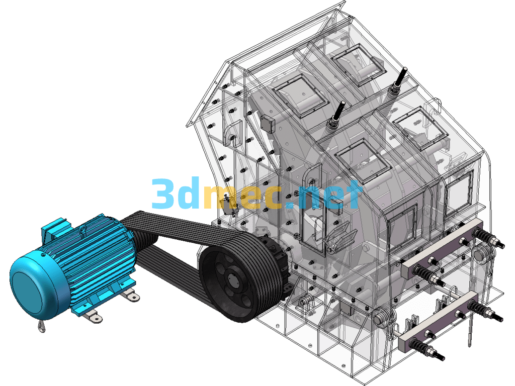 Impact Crusher SolidWorks 3D Model Free Download