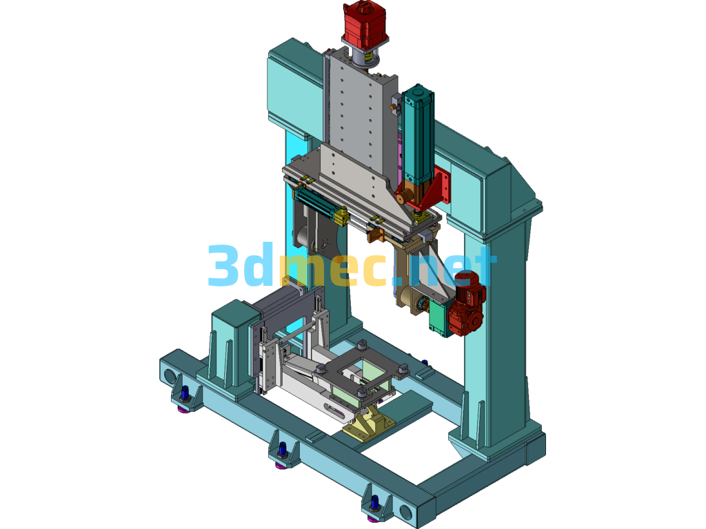 Engine Block Turning Station SolidWorks 3D Model Free Download
