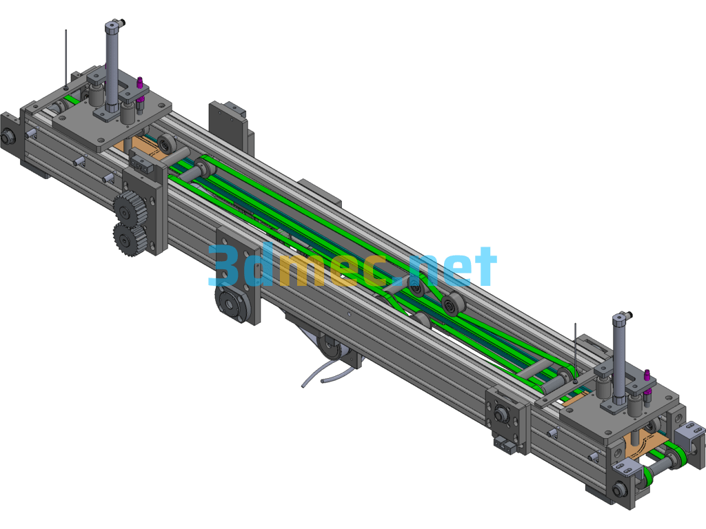 Mask Conveyor Exported 3D Model Free Download