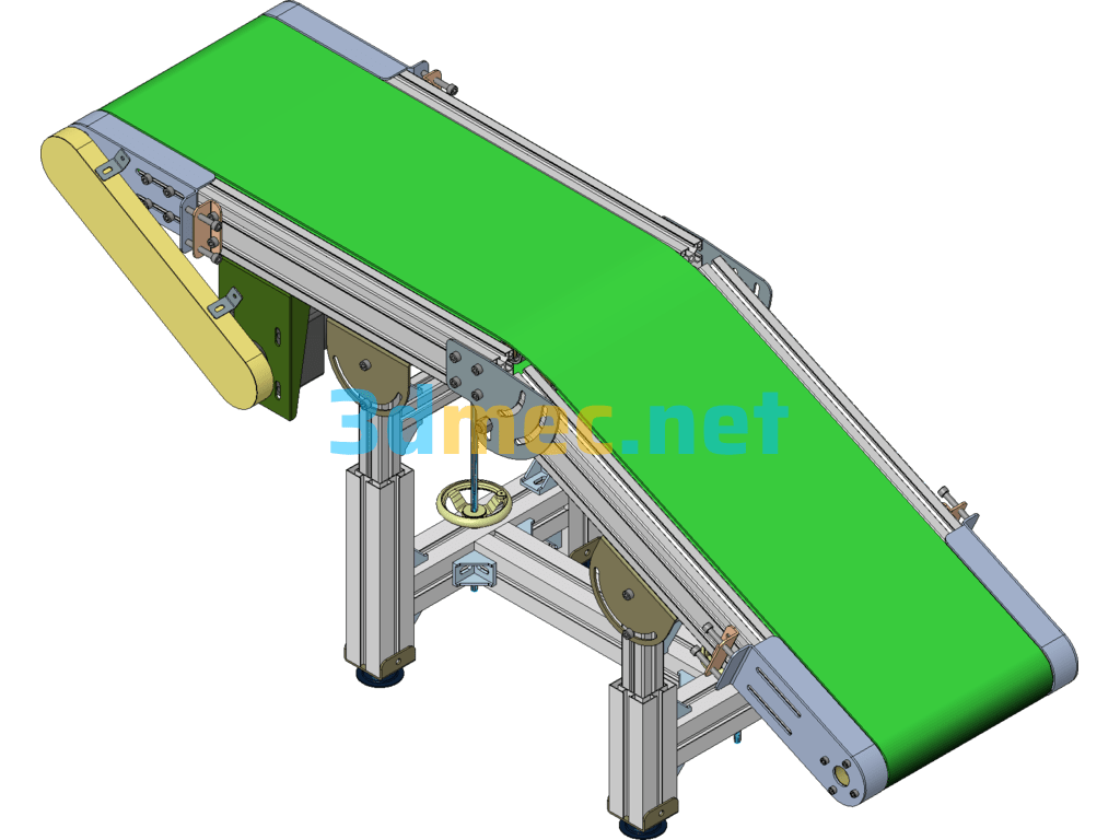 Adjustable Height Assembly Line SolidWorks 3D Model Free Download