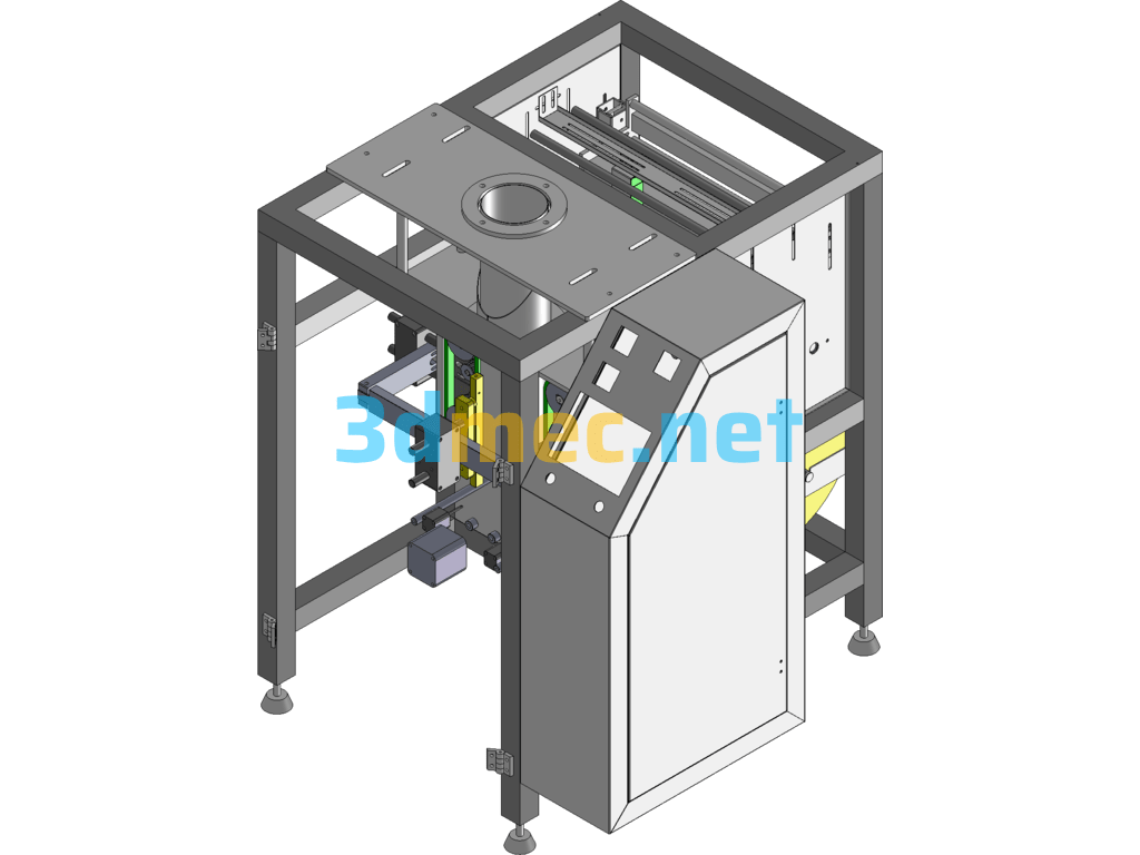 Synchronous Belt Pull Film Packaging Machine (New Packaging Machine) SolidWorks 3D Model Free Download