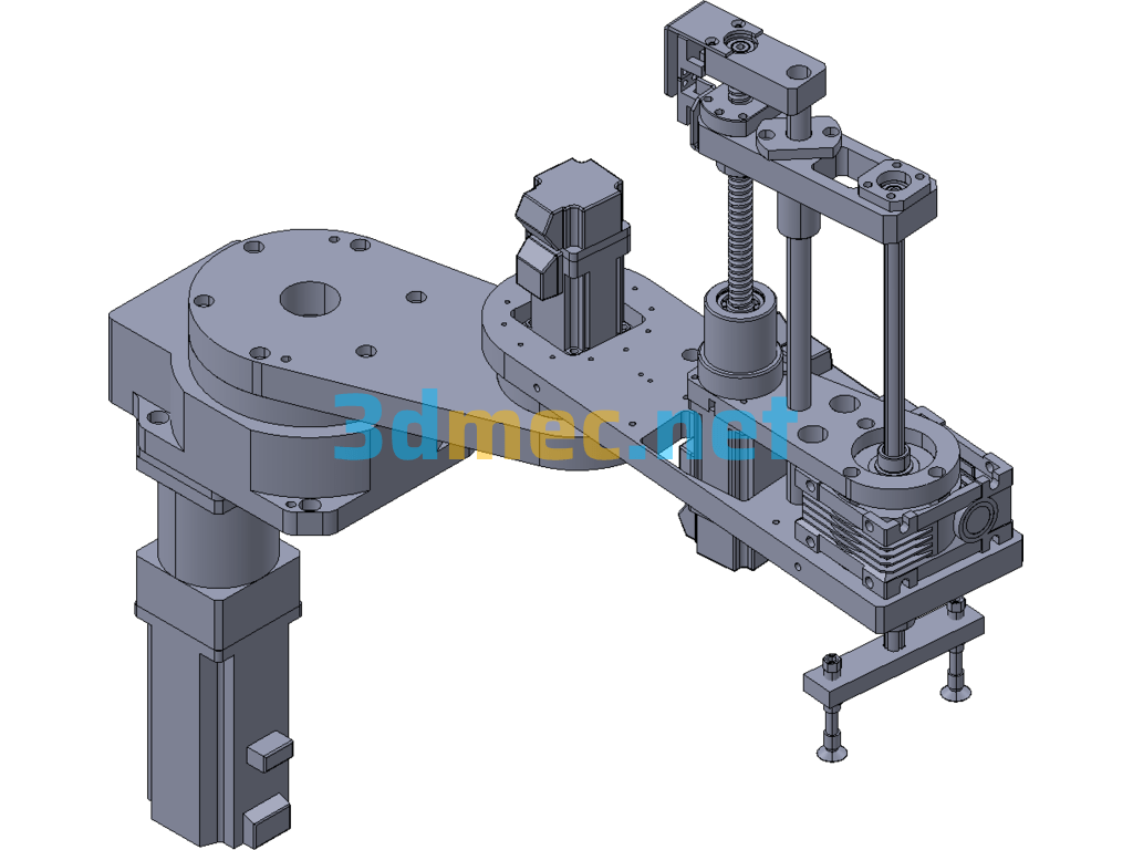 Four-Axis Horizontal Manipulator Exported 3D Model Free Download