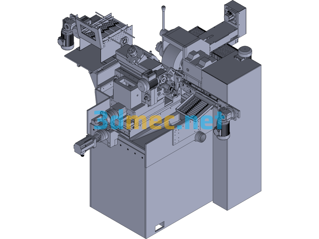 Design Of Automatic Grinding Machine For Cylindrical Parts Exported 3D Model Free Download