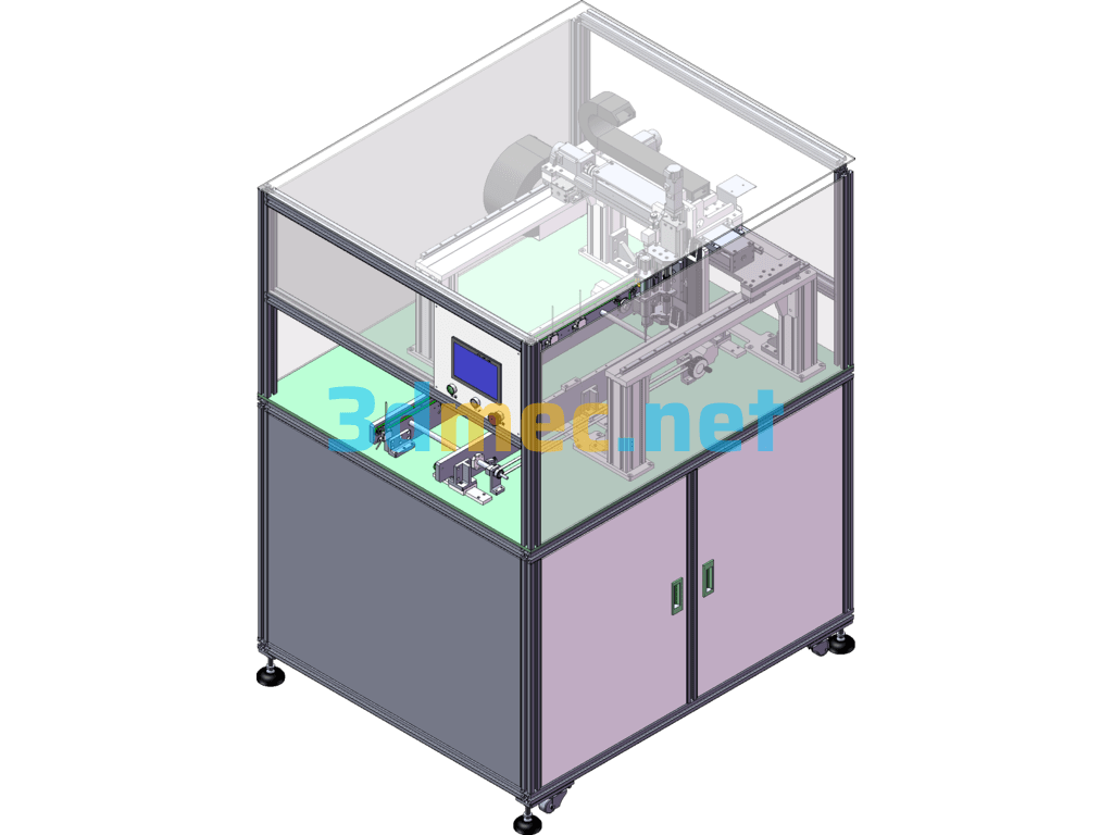 In-Line PCBA 3-Axis Dispenser SolidWorks 3D Model Free Download