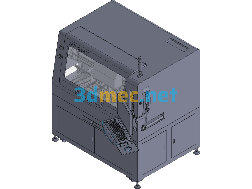In-Line Depaneling Machine Exported 3D Model Free Download