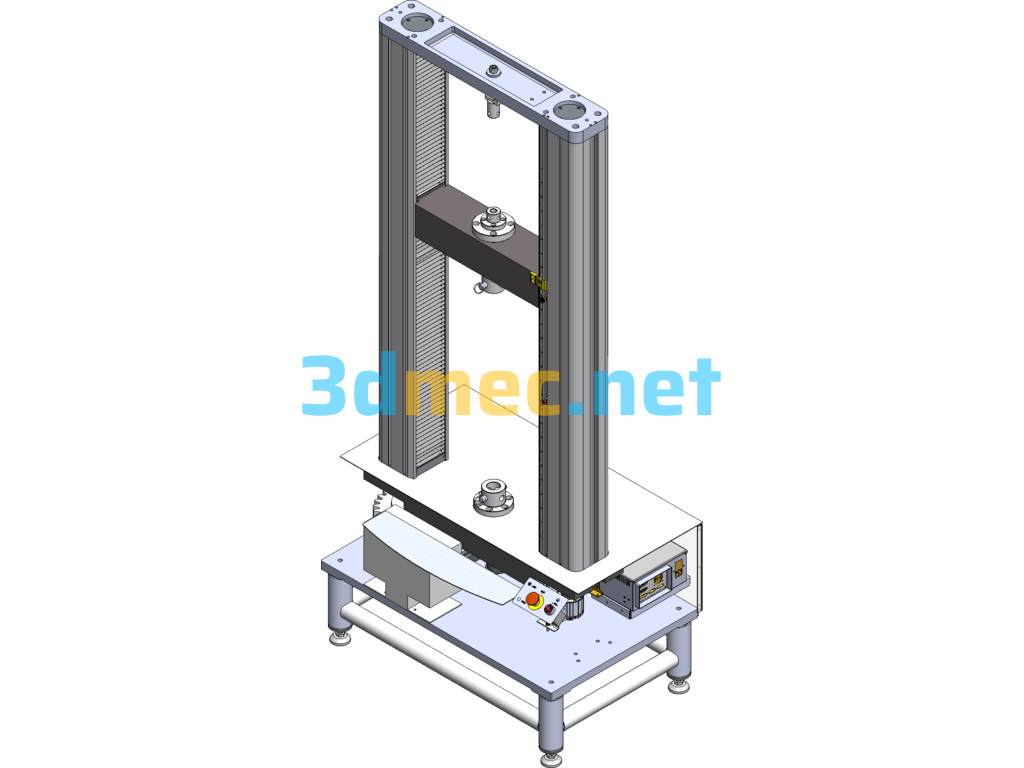 Based On The Microcomputer Control 50kN Electronic Universal Testing Machine SolidWorks 3D Model Free Download