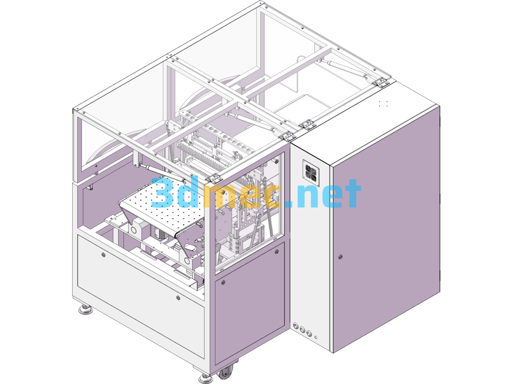 Plastic Sealing Machine Plastic Sealing Over Gluing And Laminating Machine SolidWorks 3D Model Free Download