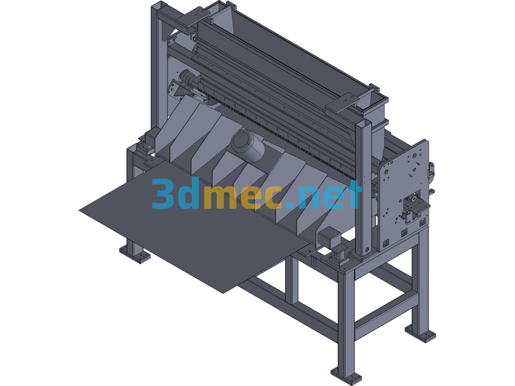 Plastic Particle Spreader Non-Standard Automated Waste Recycling Equipment Exported 3D Model Free Download