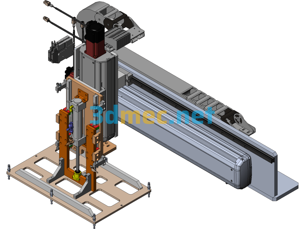 Large Flatbed Product Handling Mechanisms Three-Axis Handling Mechanisms SolidWorks 3D Model Free Download