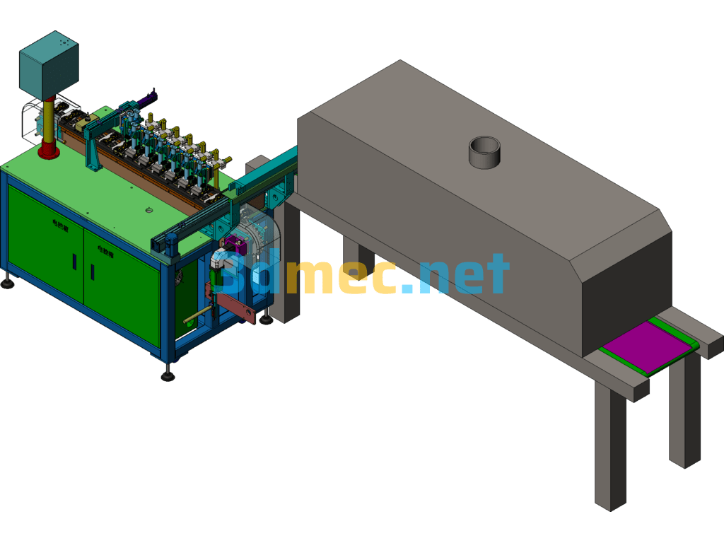 Solar Conductive Copper Plate Automatic Dispenser SolidWorks 3D Model Free Download