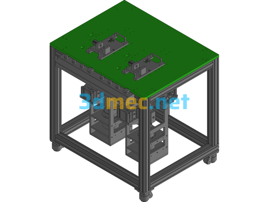 Fatigue Test Fixture For Sealing Rubber Opening And Closing Exported 3D Model Free Download