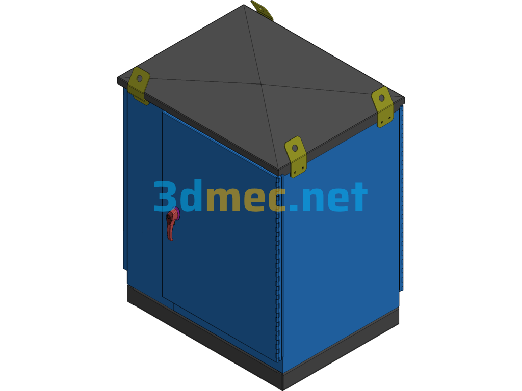 Sealed Sheet Metal Enclosure Exported 3D Model Free Download