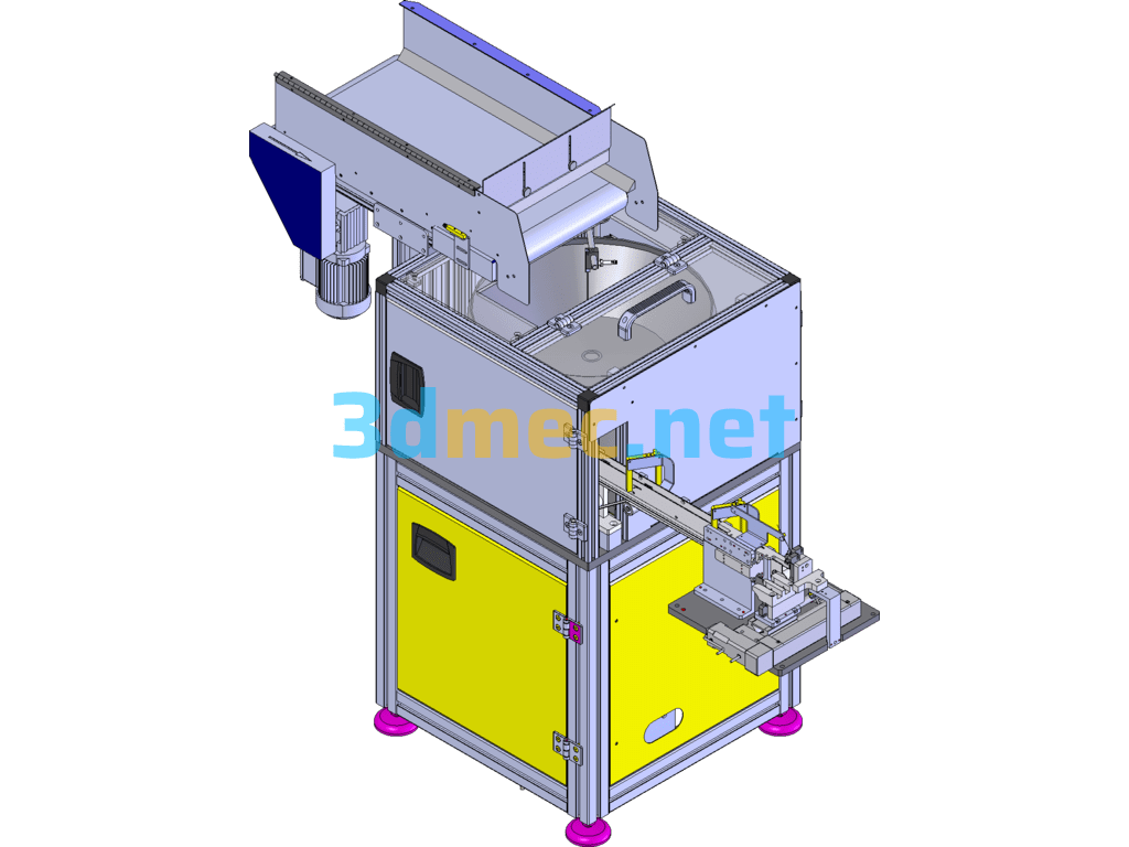 Guide Pin Automatic Loading Mechanism 3D+Engineering Drawing+BOM SolidWorks 3D Model Free Download