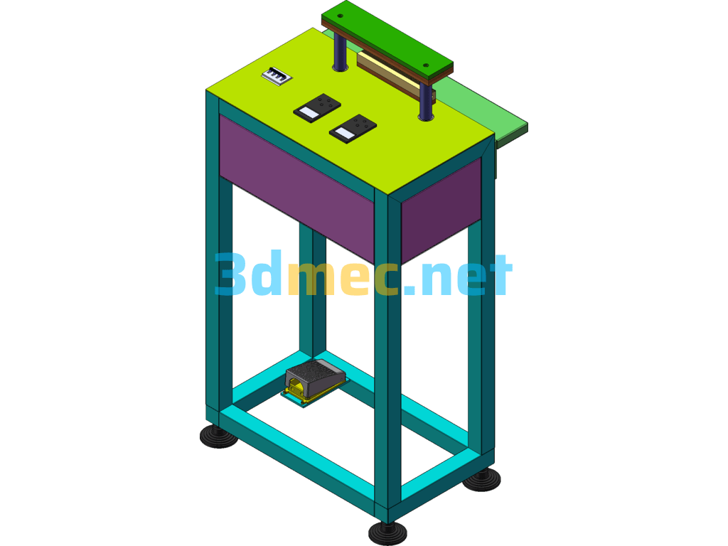 3D+Photos Of Sealing Machine SolidWorks 3D Model Free Download