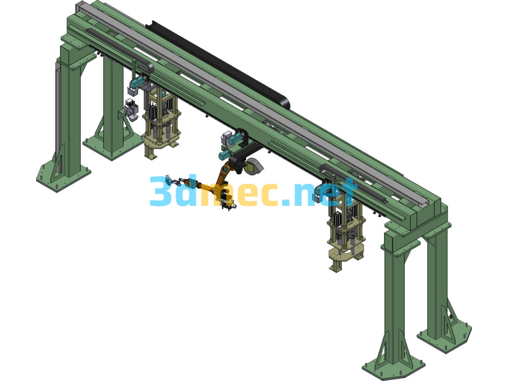 Robotic Welding Equipment For Gantry Lifting Has Been Produced SolidWorks 3D Model Free Download